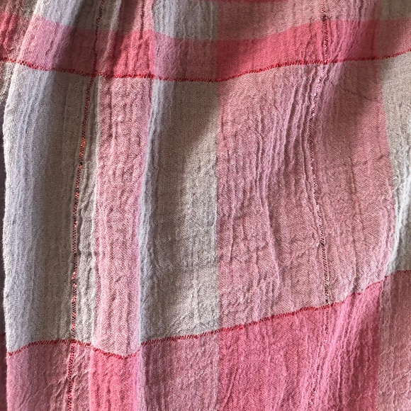 Anthropologie Pink/Purple Plaid Swing Top - Picture 4 of 4